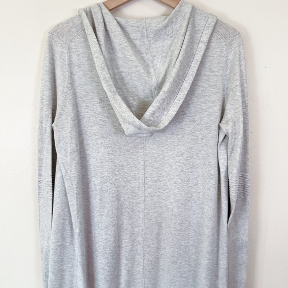 Athleta Light Gray Hooded Cardigan - Picture 14 of 16
